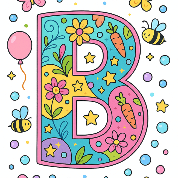 Letter B Coloring Pages